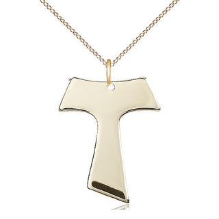 14kt Gold Tau Cross Medal