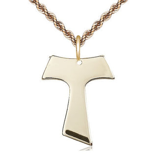14kt Gold Tau Cross Medal