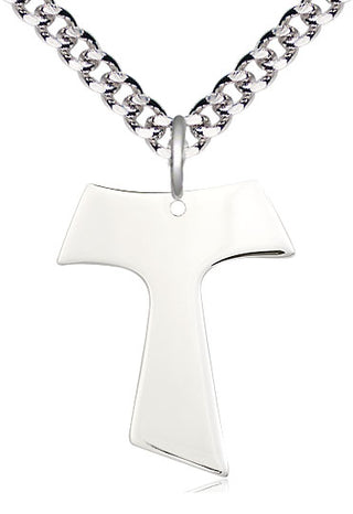 Sterling Silver Tau Cross Medal Catholic Jewelry
