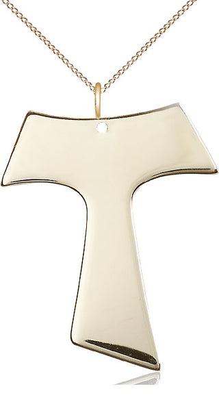 14kt Gold Tau Cross Medal