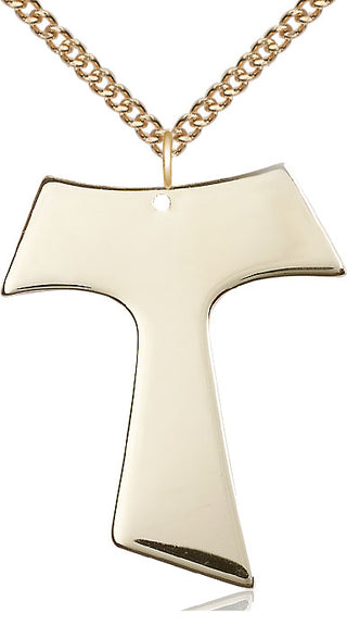 14kt Gold Tau Cross Medal