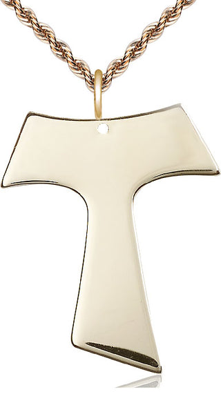 14kt Gold Tau Cross Medal