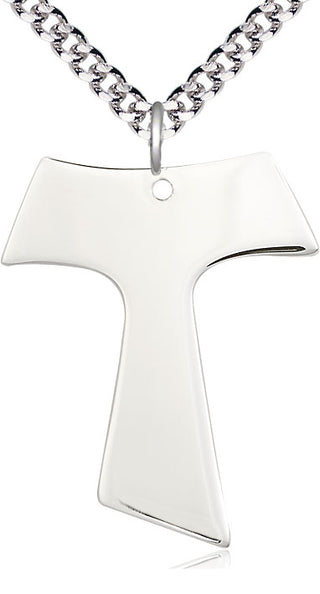 Sterling Silver Tau Cross Medal Catholic Jewelry
