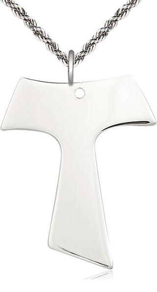 Sterling Silver Tau Cross Medal Catholic Jewelry