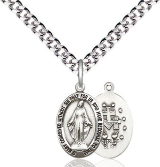 Pewter Miraculous Medal Religious Jewelry
