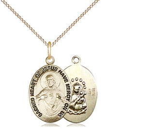 14kt Gold Scapular Medal