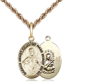 14kt Gold Scapular Medal
