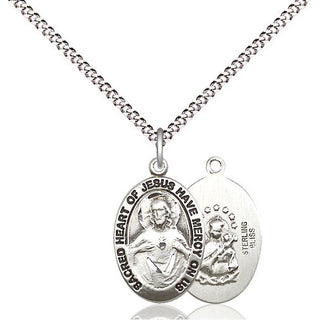Pewter Scapular Medal Religious Jewelry