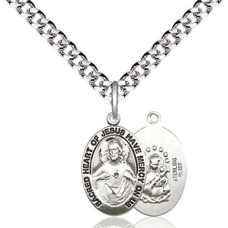 Pewter Scapular Medal Religious Jewelry