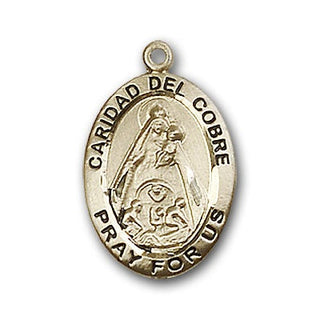 14K Gold Caridad Del Cobre Pendant - Engravable