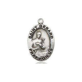 Pewter Saint Gerard Majella Medal Engraved Catholic Saint Jewelry
