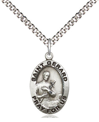 Sterling Silver Saint Gerard Majella Medal Religious Jewelry Engraved Catholic Saint Jewelry