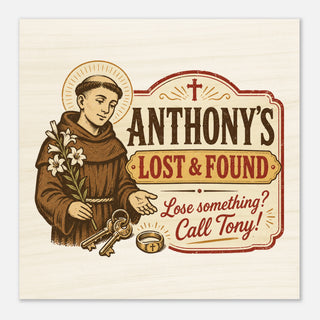 St. Anthony's Lost and Found Wood Plaque - view 5