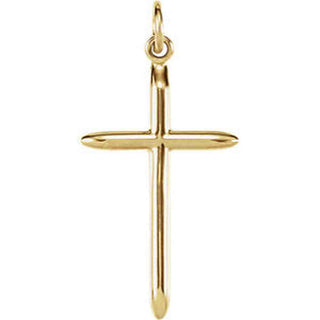 14K Gold 25x15 MM Cross Pendant