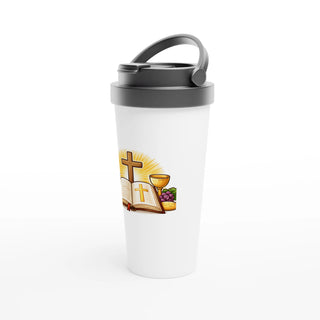 Cross, Bible and Chalice Travel Mug - view 3