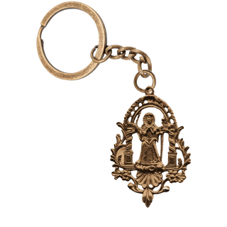 Vintage Bronze San Fernando Pendant Under an Arch
