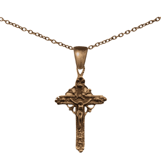 Vintage Bronze Latin American Openwork Crucifix