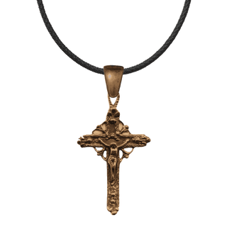 Vintage Bronze Latin American Openwork Crucifix