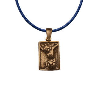 Vintage Bronze Santisimo Cristo del Buen Viaje Medal