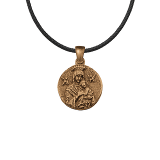 Vintage Bronze St. Gerard Majella and Perpetual Help Medal