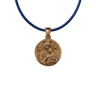 Vintage Bronze St. Gerard Majella and Perpetual Help Medal