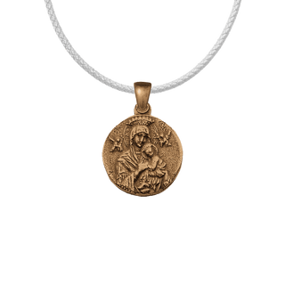 Vintage Bronze St. Gerard Majella and Perpetual Help Medal
