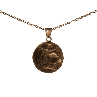 Vintage Bronze Joyous Nativity Medal