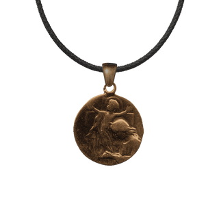 Vintage Bronze Joyous Nativity Medal