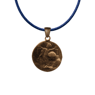 Vintage Bronze Joyous Nativity Medal