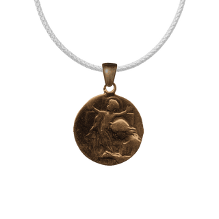 Vintage Bronze Joyous Nativity Medal
