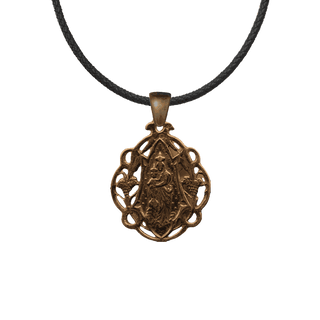 Vintage Bronze Our Lady of Victory Openwork Medal