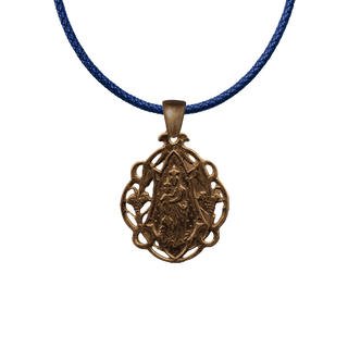 Vintage Bronze Our Lady of Victory Openwork Medal