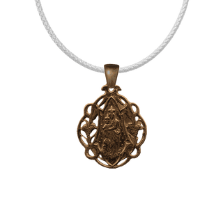 Vintage Bronze Our Lady of Victory Openwork Medal