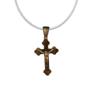 Vintage Bronze Crucifix with Hammer and Pincers