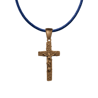 Vintage Bronze Ivy-Covered Crucifix