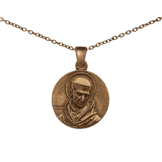 Vintage Bronze Souvenir de St. Bernard French Medal