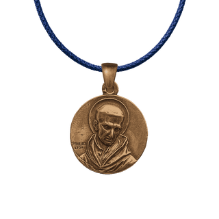 Vintage Bronze Souvenir de St. Bernard French Medal