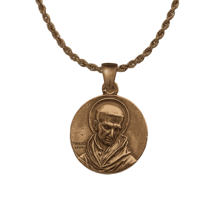 Vintage Bronze Souvenir de St. Bernard French Medal