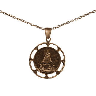 Vintage Bronze Our Lady of Charity of El Cobre Medal
