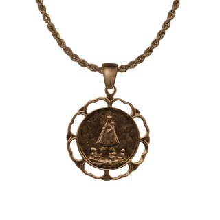 Vintage Bronze Our Lady of Charity of El Cobre Medal