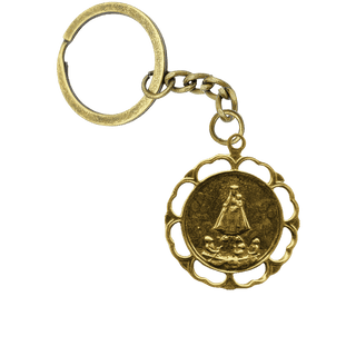 Vintage Yellow Bronze Our Lady of Charity of El Cobre Medal
