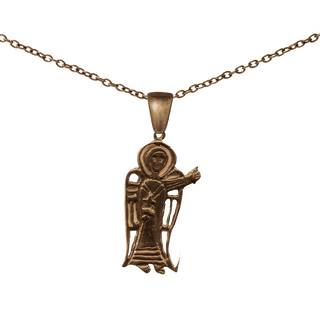 Vintage Bronze St. Gabriel the Archangel Figural Medal