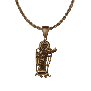 Vintage Bronze St. Gabriel the Archangel Figural Medal