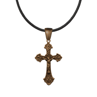 Vintage Bronze Crucifix with the Tools of the Passion