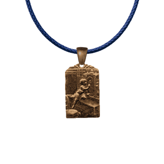Vintage Bronze Child at the Niche Medal