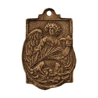 Vintage Bronze Protectress of the Home Plaque