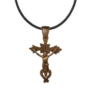 Vintage Bronze Old Colonial Spanish Crucifix