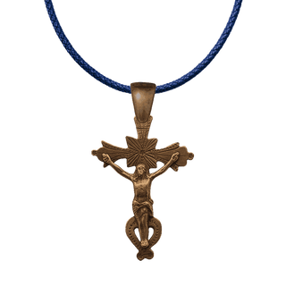 Vintage Bronze Old Colonial Spanish Crucifix