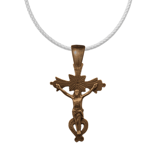 Vintage Bronze Old Colonial Spanish Crucifix