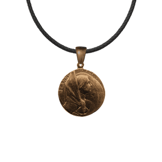 Vintage Bronze Joan of Arc Medal, Reims